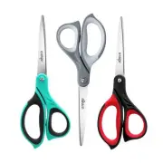Ultra Sharp 3-Pack Scissors - Ergonomic All-Purpose Shears for Home & Office