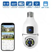 Wifi Camera Indoor Dual Lens Wireless Light IP Camera 2 Way Audio Auto Tracking