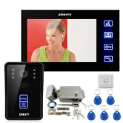 7"LCD Wired Video Door Phone RFID Electronic Door Lock IR Camera Intercom