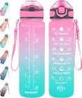 32 oz Drinking Water Bottle with Times to Drink and Straw, Motivational with ...