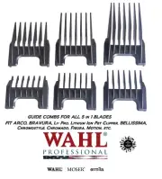 Wahl 5 in 1 Attachment Guide Comb Set For Figura,Bellina,Genio,Creativa Clipper