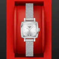 在飛比找PChome24h購物優惠-TISSOT天梭 LOVELY系列 典雅方形時尚腕錶 20m