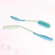 2 Pcs Hair Combs Women Wooden Brush Wooden Bristles Paddle Hair Brush