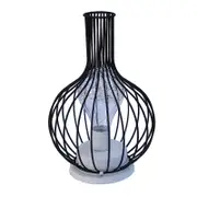 Retro Classic Iron Art LED Table Lamp Reading Lamp Night Light Bedroom Lamp Desk Lighting Home Decoration, Lampshade Style:Wake up Bottle