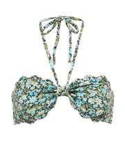 [Marysia] Marysia Chesapeake floral bikini top AU 12 green