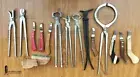 16pcs Professional Horse Grooming Care Farrier Tools Kit Set Hoof Clincher RASP