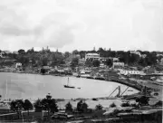 Woolloomooloo Bay or Rushcutters Bay Sydney New South Wales 1870s Old Photo