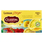 Celestial Seasonings, Herbal Tea, Lemon Zinger®, Caffeine Free, 20 Tea Bags, 1.7 oz (47 g)