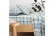Bambury Campbell Flannelette Sheet Bedding Set w/ Pillowcase