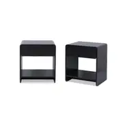 Owen Bedside Table - Black Bundle