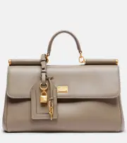 [Dolce & Gabbana] Dolce & Gabbana Sicily Small leather tote bag One Size beige