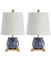 JONATHAN Y Justina 16in Ceramic Mini Table Lamps