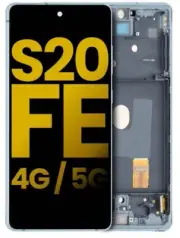 OLED Display For Samsung Galaxy S20 FE + Frame (Green) With Fingerprint Sensor