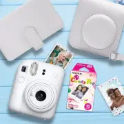 Fujifilm Instax Mini 12 Limited Edition Camera Bundle, Stylish Case 10 Pack Film