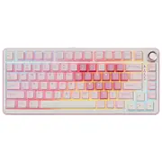 YUNZII B75 Pro Gasket Tri-Mode Wireless Pink Mechanical Keyboard - Cocoa Cream Switch [KBYZB75PPKCC]