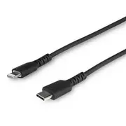 StarTech 2m/6ft Durable USB-C to Lightning Cable MFi Certified, Black - RUSBCLTMM2MB