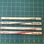 Vtg Lot 4 Jaw Mfg. Co. Nu-Thred No 1 & 2 Thread Restorer File Sizes 11-24 & 9-32