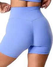 [Kamo Fitness] Featherlite Enhance 6" Women's Biker Shorts - No Front Seam, Soft, Butt-Lifting, High Waisted