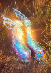 [Sugar Thrillz] Wings To Fly Holographic Boots