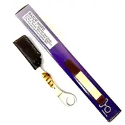 8” straight razor Knife with Leather Strop Bone Handle