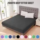 Luxury Extra Deep Fitted Sheet Ultra Soft Double/Queen/King Size Bed Sheet Cover