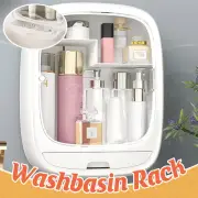 Bathroom Wall Shelf Mounted Vanity Organizer Sink Storage Rack Box Holder Unit