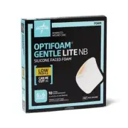 Medline Optifoam Gentle Lite NB Dressing - 6x6 - Box of 10 - Brand New MSC2966NB