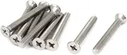 uxcell M5 x 40mm Phillips Flat Head Countersunk Bolts Machine Screws 10pcs