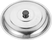 Alipis Universal Lid for Pots Pans: Stainless Steel Lids Replacement 35cm Round Basting Steaming Cover Cookware Frying Pan Skillet Parts Accessories