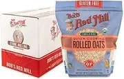 Bob's Red Mill Organic Quick Cooking Rolled Oats, Gluten Free, 28 Ounces (Pack Of 4)