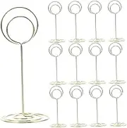 TINEASUR 45pcs Peacock Note Holders Reusable Desktop Sign Stands for Table Memo Business Cards Restaurant Decor for Weddings Parties