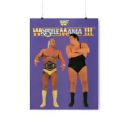Old School Wrestling, 80s, 90s, Poster, Hulk Hogan, Wrestling, WWE, WWF,Man Cave