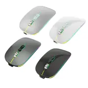 ANYMOB Mouse Wireless Bluetooth Dual Mode Type C Rechargeable Silent Backlight