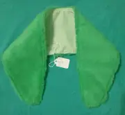 Green Faux Fur Stole Lt Green Cotton Lining 25"x5" for 28"-36" dolls MS25x5ST15