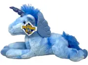 The Petting Zoo Blue Unicorn 14" Stuffed Animal Plush