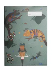 Spencil Scrapbook Cover Slip On 6PK Quirky Chameleon