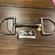 Myler Bits Myler SS 3 3/4 Dee w/out Hook Mullen Triple Barrel CI level 2 5”