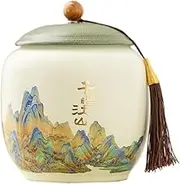 Kitchen Container High-grade Ceramic Tea Canisters Large Capacity Sealed Storage Jars For Tea, Spices, Candy For Loose Tea