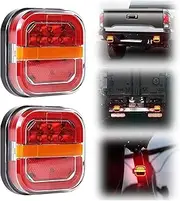 LED Trailer Tail Lights | Truck Brake Lamp | Wireless High-Intensity Brake Tail Light for Wrecker, Marine, Boat, Towing, Truck