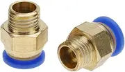 6mm Air Pipe Pneumatic Quick Fittings Male Thread Straight Push Connector Air Tools Accessories (PC6-1 20pc)