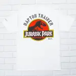 BEETLE BAIT X JURASSIC PARK TEE RAPTOR TRAINER 聯名 侏儸紀公園 英文 白