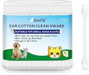 Vints Cotton Dog Ear Cleaning Swabs, Pet’s Ear Infection Treatment Gourd-Shaped Swabs Prevent Accidental Injuries, Safer Cleaning for Dogs and Cats– Small Size.100% Cotton
