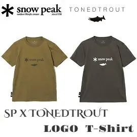 [ Snow Peak ] TONEDTROUT Logo短T恤 / 聯名款 日本製 / TT2020SNP-CS010