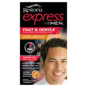 Restoria Express Men's Brush In Hair Colour Dark Brown