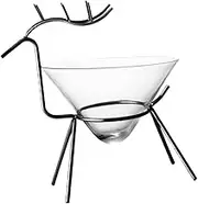 160ml Modern Iron Craft Wine Cup Cocktail Glass for Bar Cafe Home Party