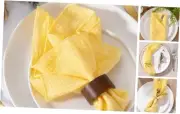 Cloth Napkins Set of Spring Linen Dinner Table Napkins Cloth Fabric 6 Yellow
