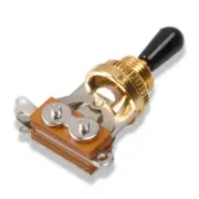 Gold Finish 3-way Import Toggle Switch for Les Paul