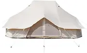 8-12 People Bell Tent Canvas Yurt Tents Canvas Tent Beige for Camping Family Tent for Activities Weddings Little Surprise