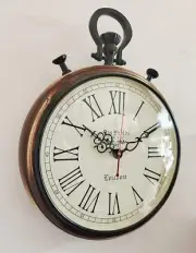 Wooden Wall Clock Handmade 15inch clock Vintage Style Unique Antique Style