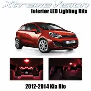 XtremeVision Interior LED for Kia Rio 2012-2014 (3 PCS) Red (for: Kia)